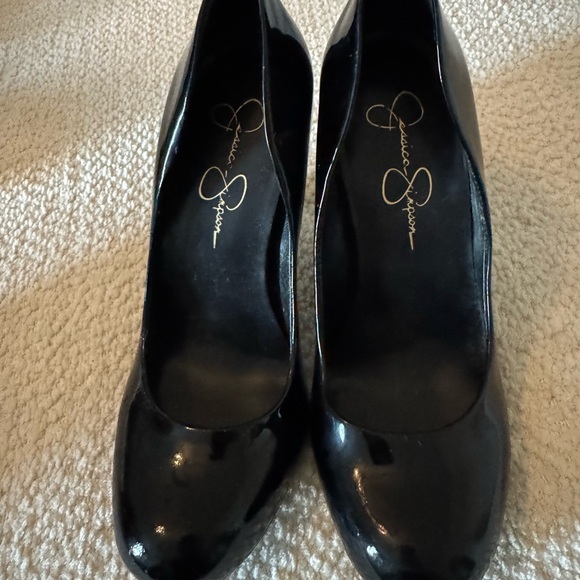 Jessica Simpson Shoes - Jessica Simpson Glossy Black Heels